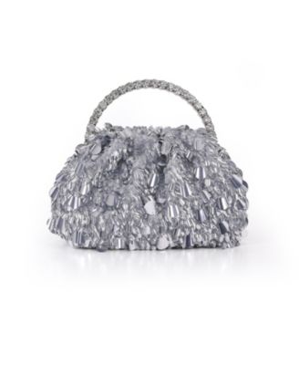 Jewel Badgley Mischka Women's Remy Mixed Sequin Pouch Clutch
