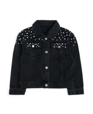 Sweet Wink Big Girl's (10-12) Pearl Denim Jacket