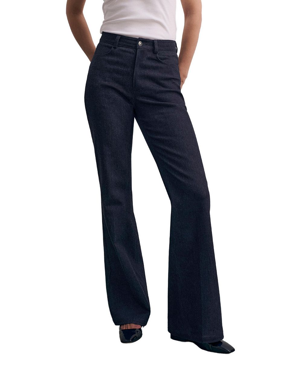 The Fold Women's Lexington High-Waisted Flared Jeans