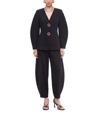 NOCTURNE  Women's Tailored Wide-Leg High-Waist Trousers