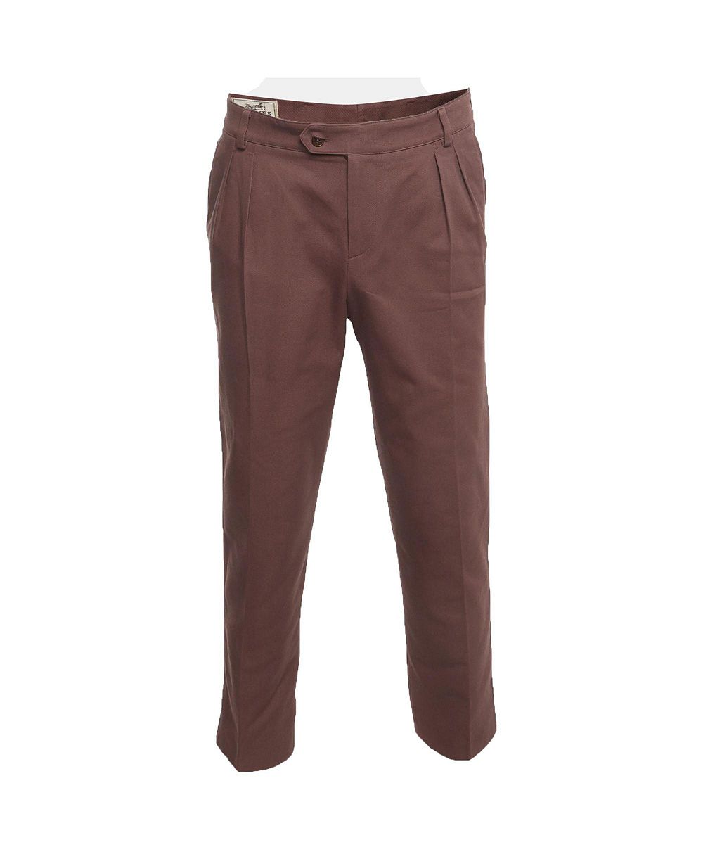 Pre-Owned HERMÉS Women's Pleated Straight-Leg Trousers