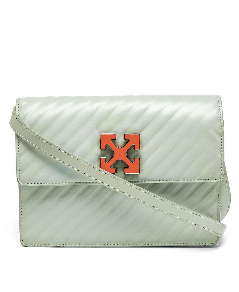 Женская сумка Off-White Jitney 2.0 из диагональной стёганой кожи, б/у