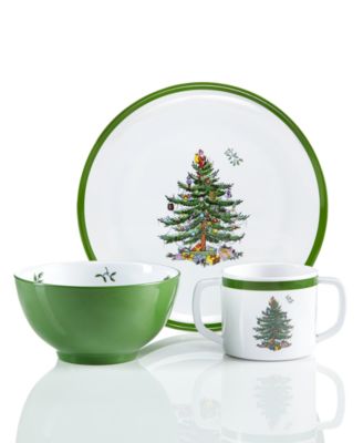 Spode  Christmas Tree 3-Piece Kids Melamine Set