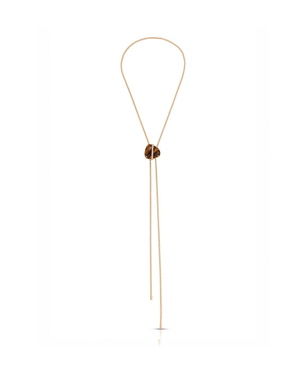 золотое ожерелье ettika solstice bolo с накладным покрытием 18k