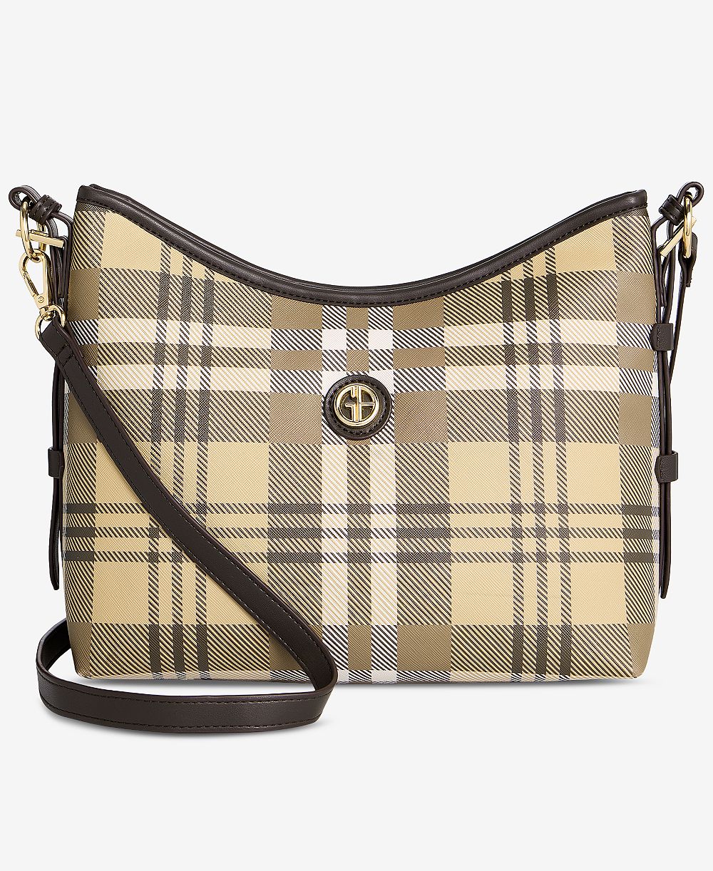 Giani Bernini Plaid Soft Shoulder, Exclusively at Macy's