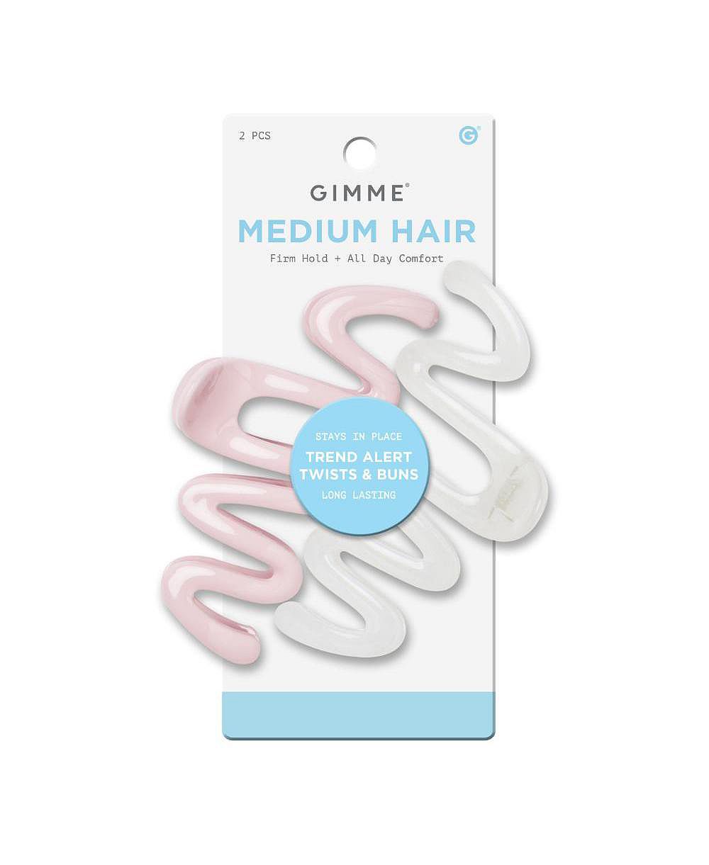 Gimme Beauty зажим для волос «Трендовые косы и пучки», устойчивый к поломке пластик, нескользящая фиксация для всех типов волос