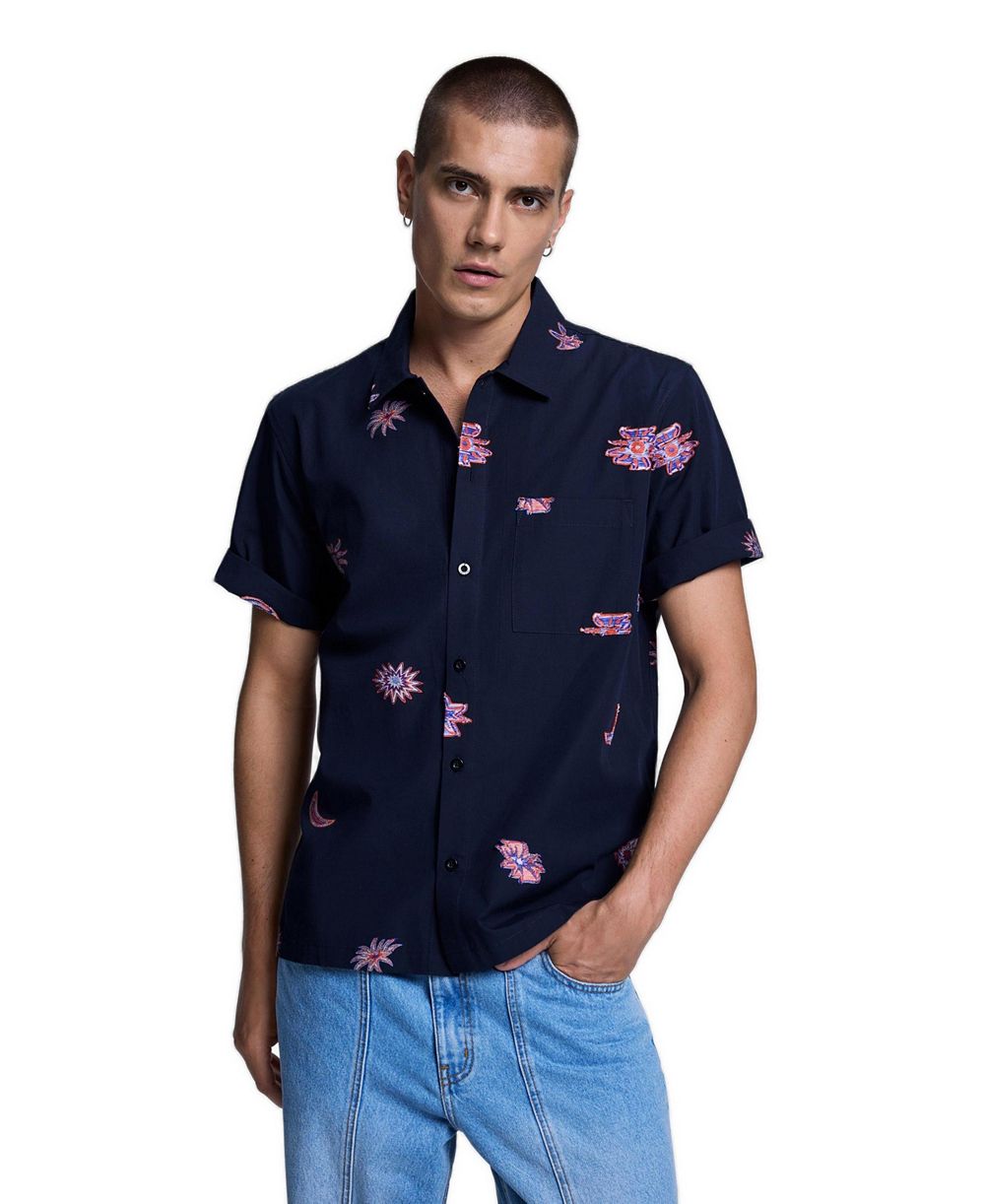Мужская рубашка Desigual с принтом из жаккардовой ткани