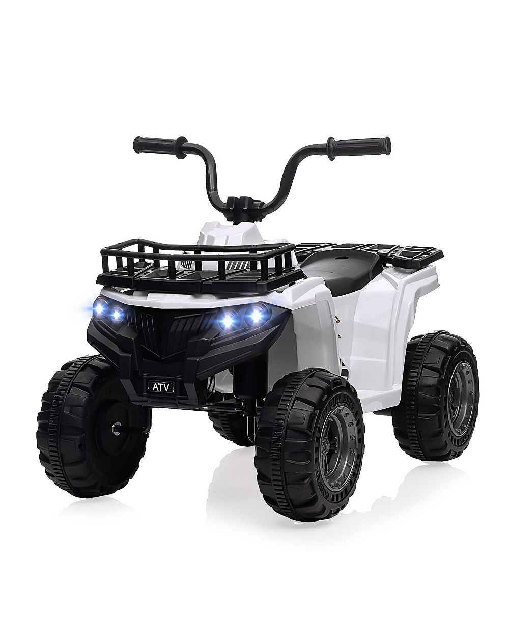 homfan детский электромобиль ATV Quad 12V с регулировкой скорости и светодиодными фонарями, для детей 3-7 лет