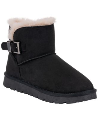 GC Shoes женские ботильоны на низком каблуке с мехом и пряжкой, модель Hillrose