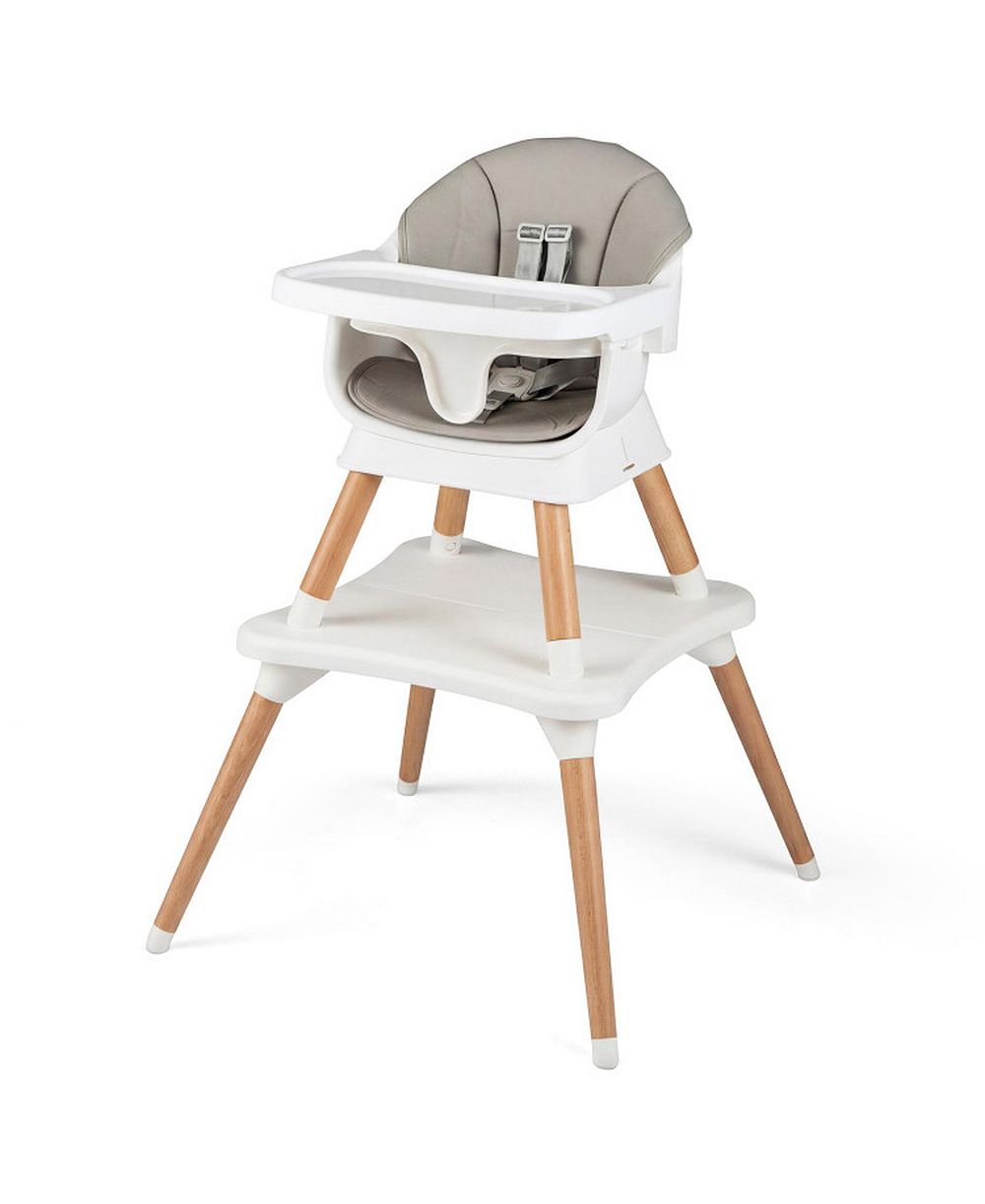 GOUUN Convertible Wipe Clean Wooden Beech Legs High Chair