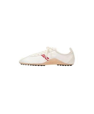 MANGO Women's Selection Leather Contrasting-Sole Sneakers