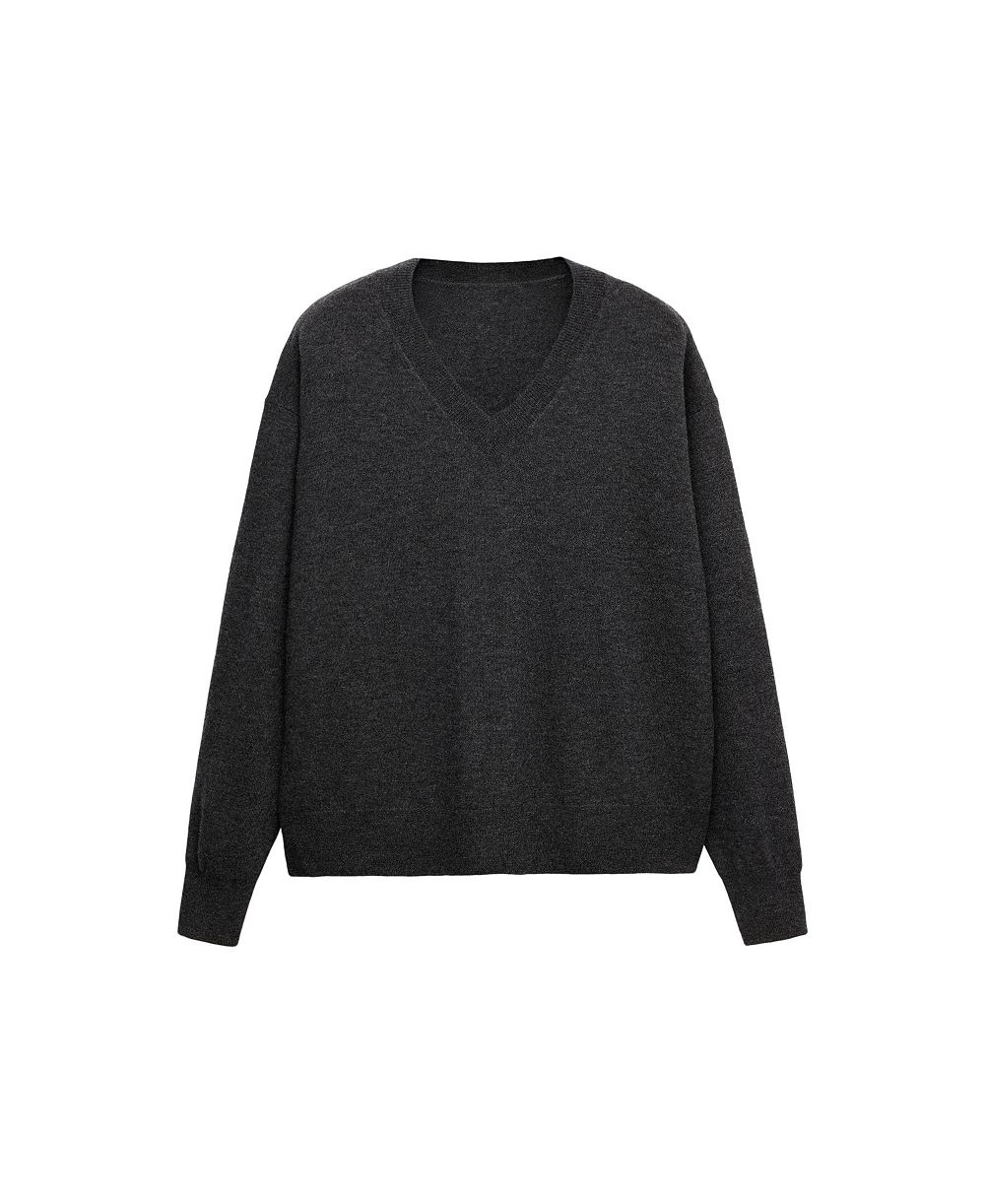 MANGO Women's Selection V-Neck Long-Sleeve Sweater