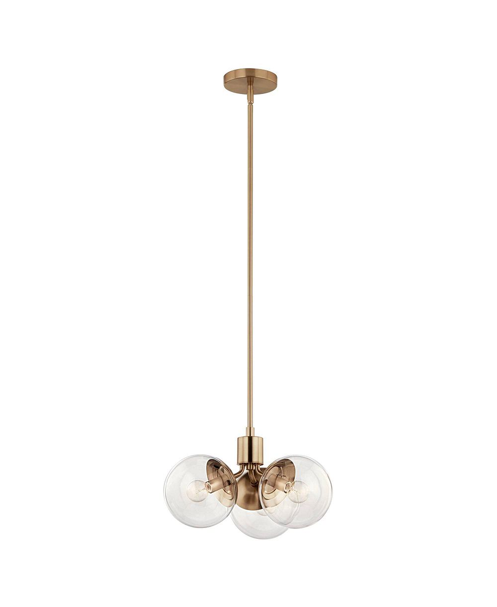 Хрустальная люстра Kichler Silvarious 16 1/2" с прозрачным стеклом цвета шампанского