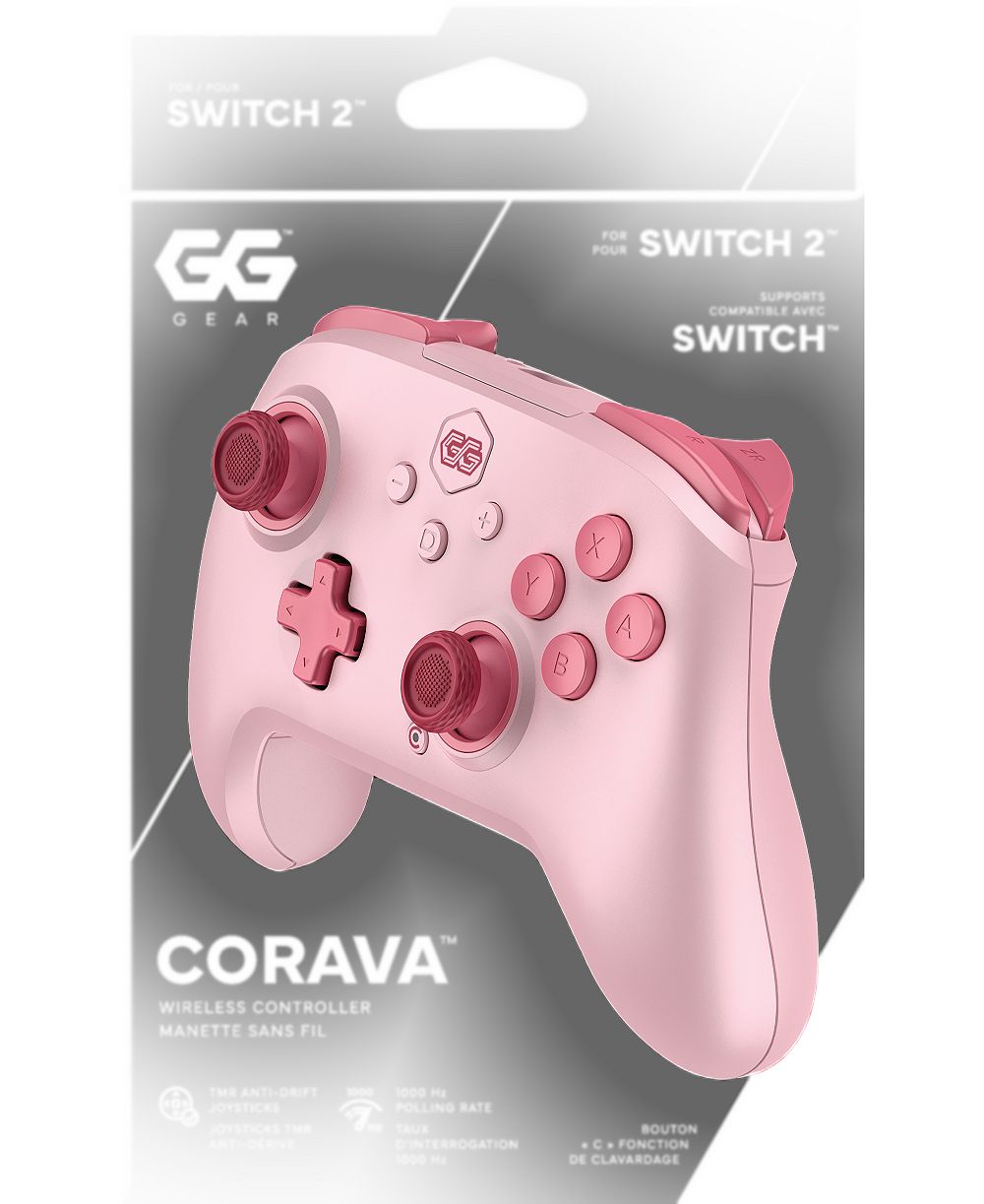 GG Gear CORAVA Pro беспроводной перезаряжаемый контроллер 1000 Гц для Nintendo Switch 2, Switch