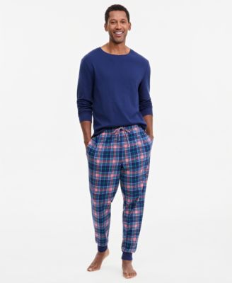 Holiday Lane Men's Jolly Plaid Pajama Set, Created for Macy's