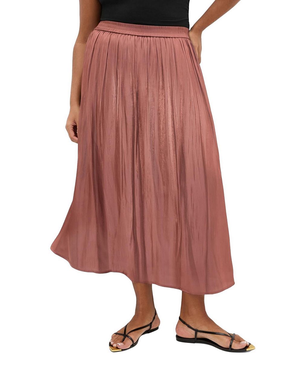 CITY CHIC Plus Size Camilla High-Waisted A-Line Midi Skirt