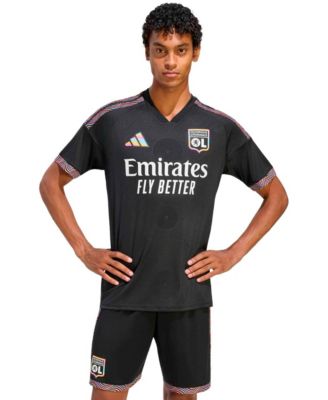 adidas Men's Black Olympique Lyonnais 2026/27 Third Replica Jersey