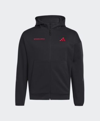 adidas Men's Black Nebraska Huskers Z.N.E Full-Zip Hoodie