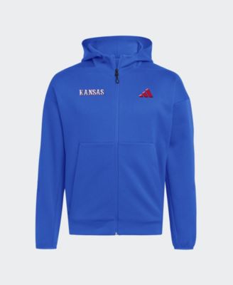 adidas Men's Royal Kansas Jayhawks Z.N.E Full-Zip Hoodie