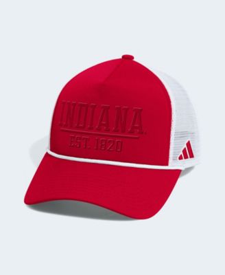 adidas Men's Crimson/White Indiana Hoosiers Foam Front Trucker Adjustable Hat