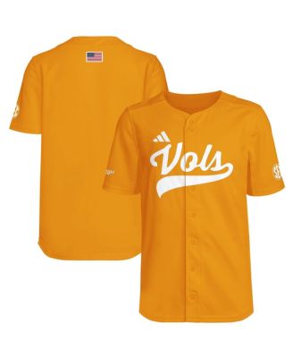 adidas Big Boys and Girls Tennessee Orange Tennessee Volunteers Baseball Jersey