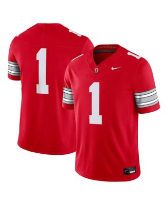 Nike Men's #1 Scarlet Ohio State Buckeyes Home Vapor F.U.S.E. Limited Football Jersey