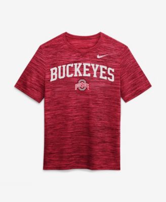 Nike Men's Scarlet Ohio State Buckeyes Primetime Arch Logo Velocity Dri-FIT T-Shirt