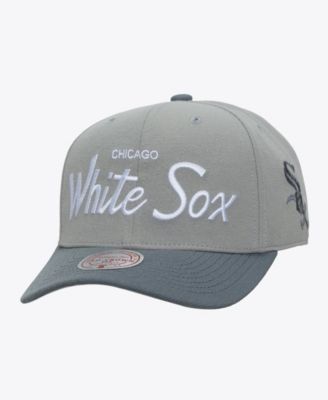 Мужская регулируемая кепка Mitchell & Ness Gray Chicago White Sox Thunderstorm Head Coach Pro-Crown