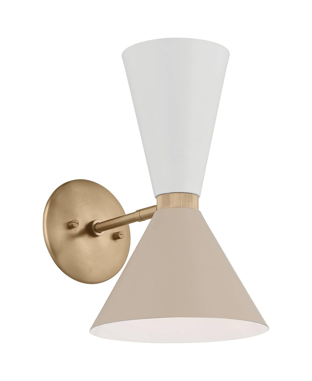 Kichler Phix 13 1/2" High Champagne 2-Light Sconce