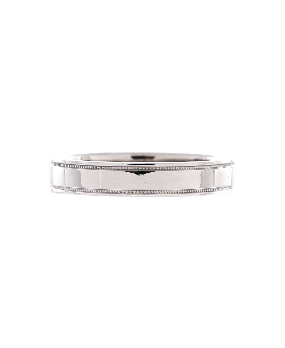 Pre-Owned Tiffany & Co кольцо Essential Band с двойной жемчужной окантовкой