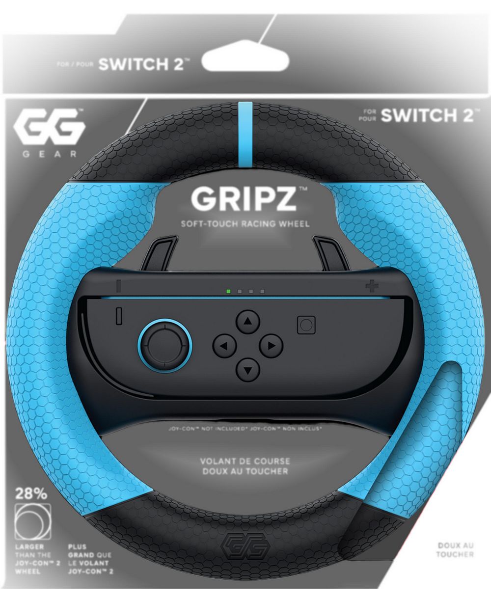 GG Gear Gripz Corava беспроводное гоночное колесо с эффектом Холла + контроллер, комплект из 2 штук для Nintendo Switch 2