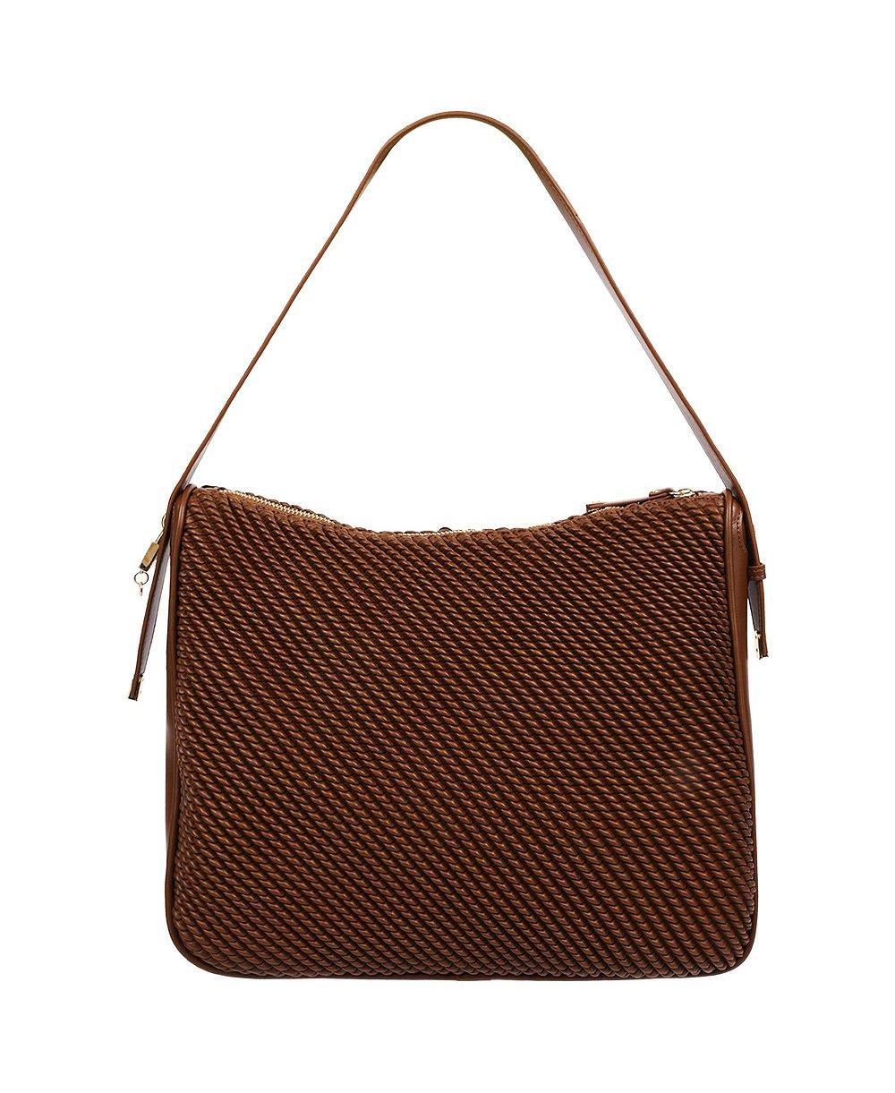 Jason Wu Haywood Double Zip Hobo Bag with 3D Rope Pleated Detail