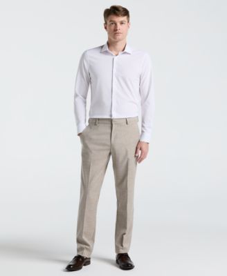 Perry Ellis Portfolio Men's Modern-Fit Sharkskin Dress Pants