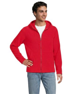 Lands' End Men's Anyweather RainDefense Full Zip Fleece Hoodie
