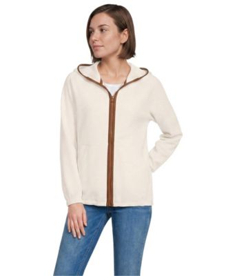 Lands' End Женские Anyweather RainDefense Fleece Full Zip Jacket