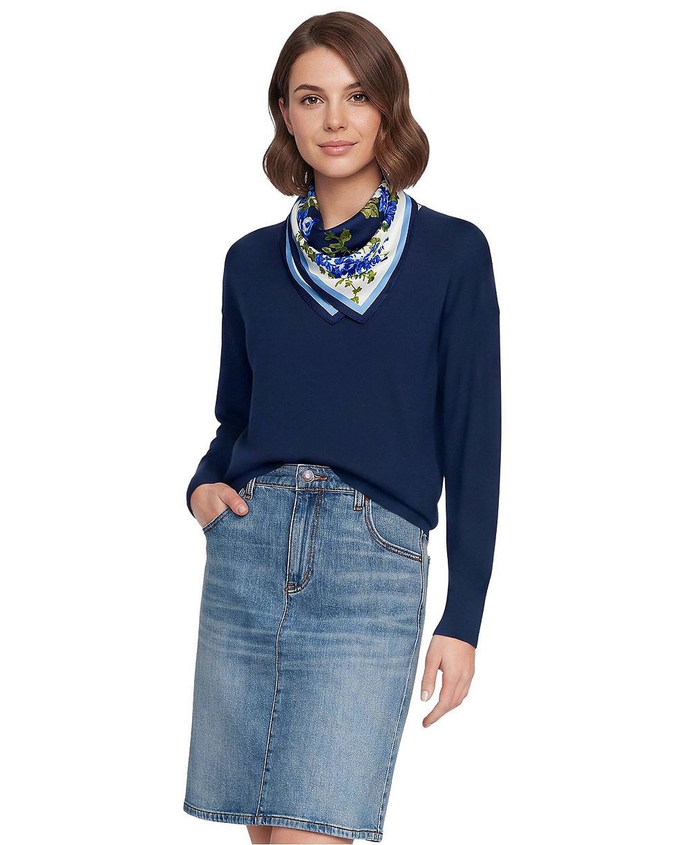 Lands' End Printed Square Scarf