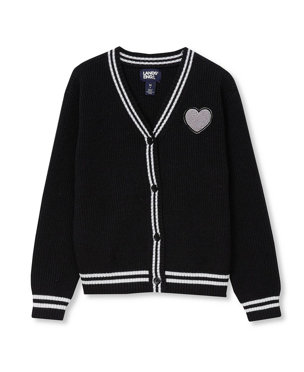 Детский кардиган Lands' End в стиле varsity для девочек