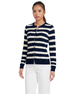 Navy/fresh ivory stripe