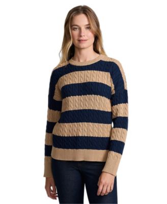 Женский классический свитер Lands' End Drifter с косичками