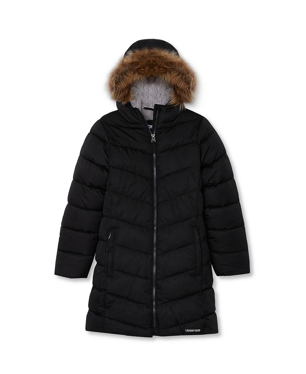 Lands' End Girls Fleece Lined Parka
