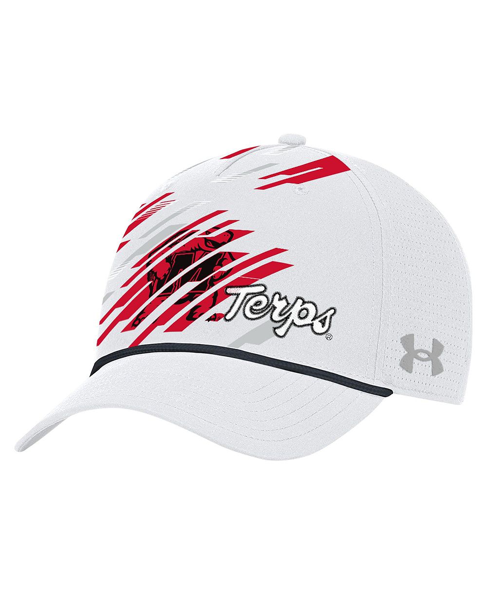 Under Armour Men's White Maryland Terrapins College Essentials Driver Rope Iso-Chill Adjustable Hat
