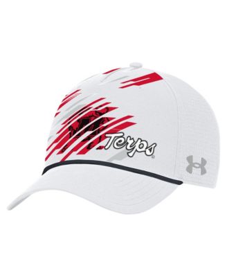 Мужская регулируемая кепка Under Armour цвета белый Maryland Terrapins College Essentials Driver Rope Iso-Chill