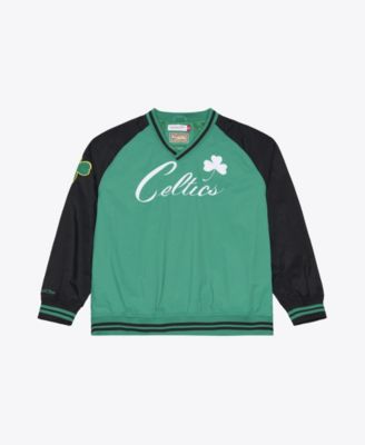 Mitchell & Ness Men's Kelly Green Boston Celtics Classic V-Neck Pullover Jacket