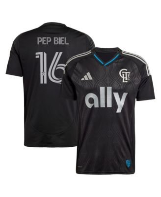 adidas Men's Charlotte FC Pep Biel 2025 Fortress Kit Replica Jersey