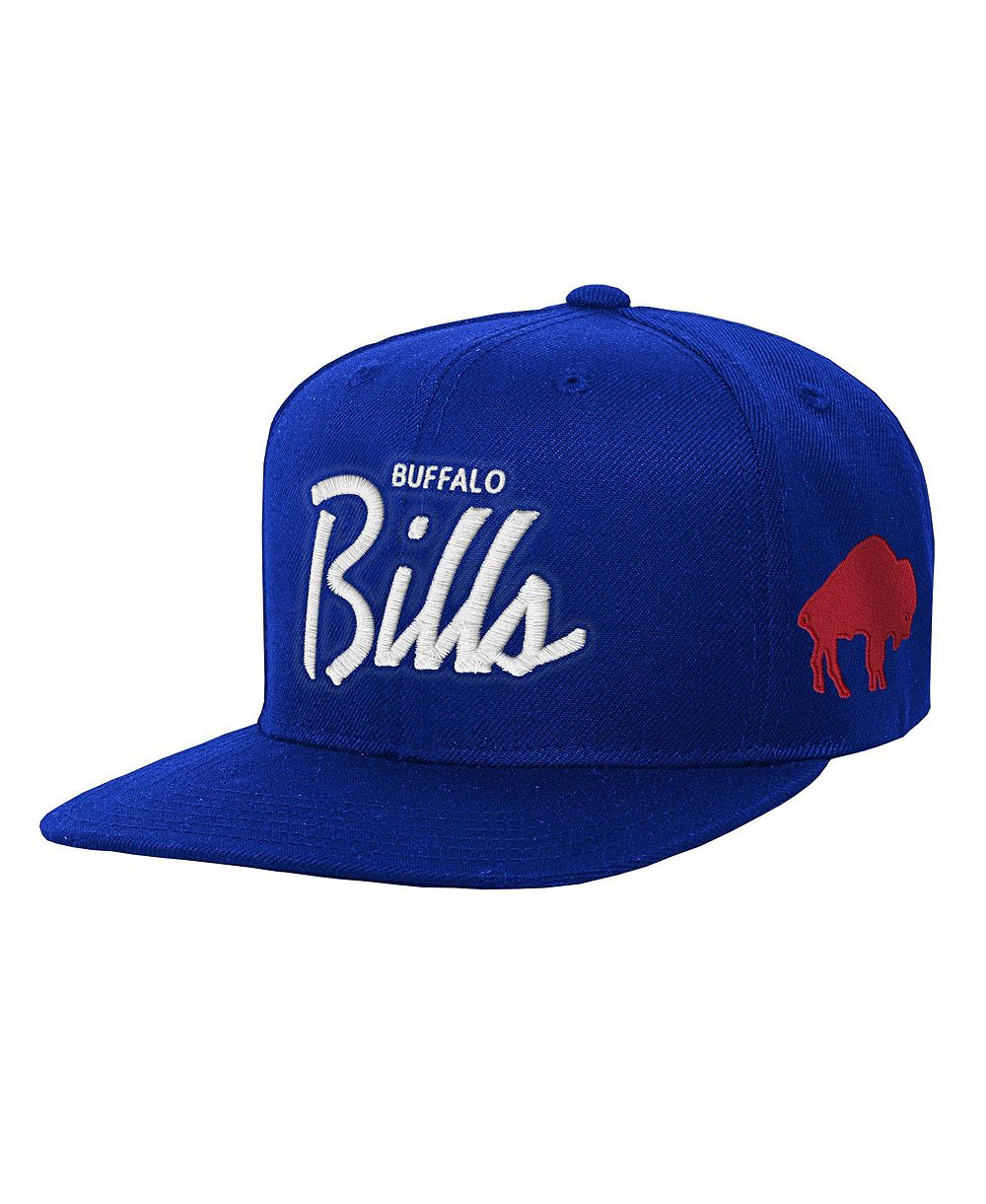 Mitchell & Ness бейсболка Buffalo Bills Head Coach с плоским козырьком, для мальчиков и девочек