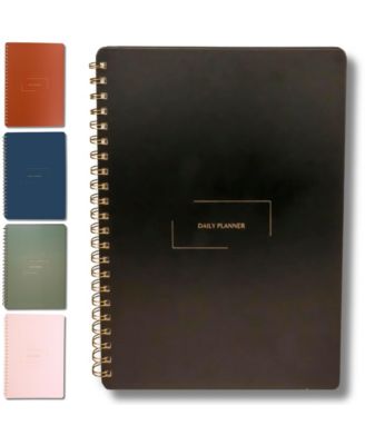 Black daily planner - portrait