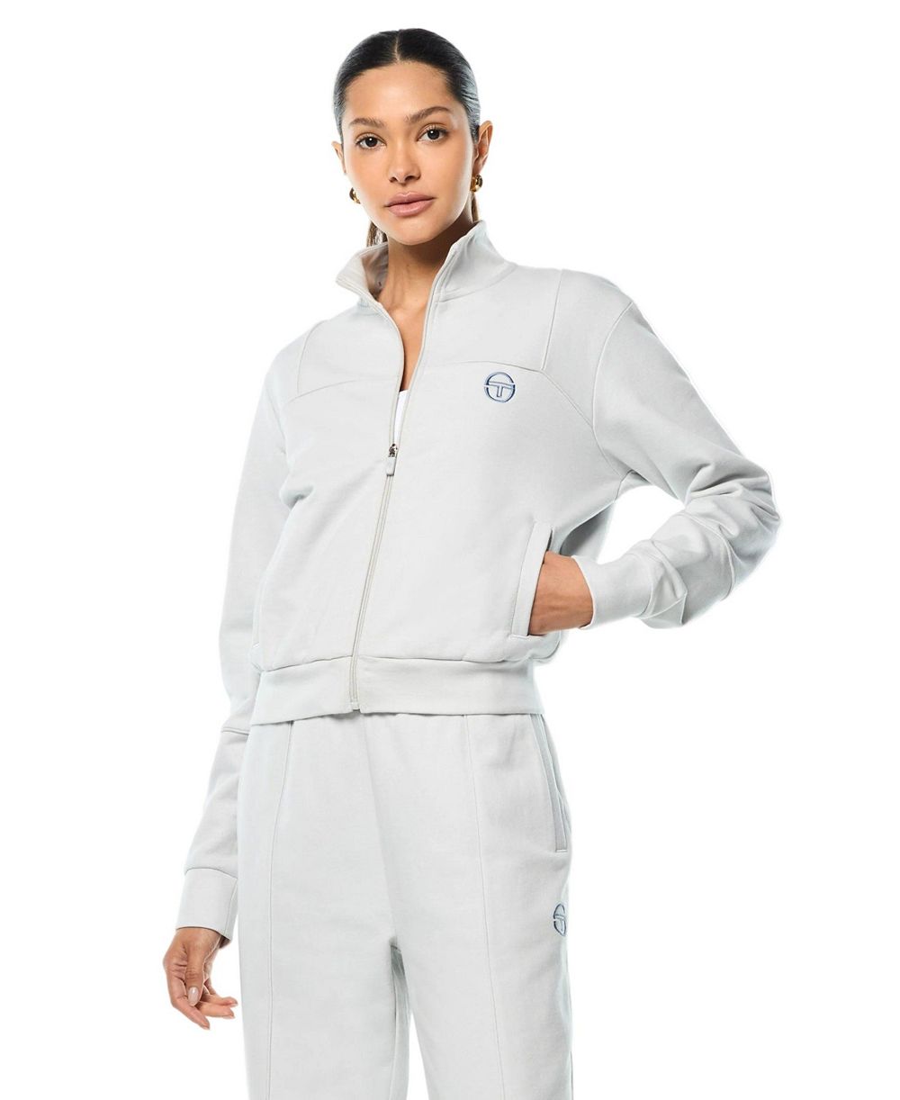 Женская спортивная куртка Sergio Tacchini Lineo с воротником-стойкой из премиального французского терри-трикотажа