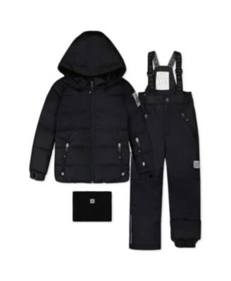 Deux par Deux Toddler Boys' 2T-5T PLAY Hooded Cordura Jacket and Pants, 2-Piece Set