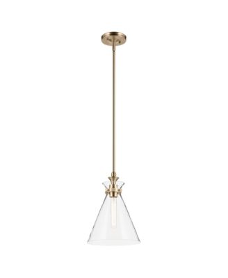 Kichler Laria 10.5 Inch 1 Light Pendant Clear Glass in Champagne Bronze
