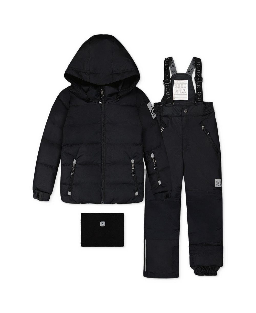 Deux par Deux Boys' 4-20 Play Adjustable Jacket and Snow Pants, 2-Piece Set